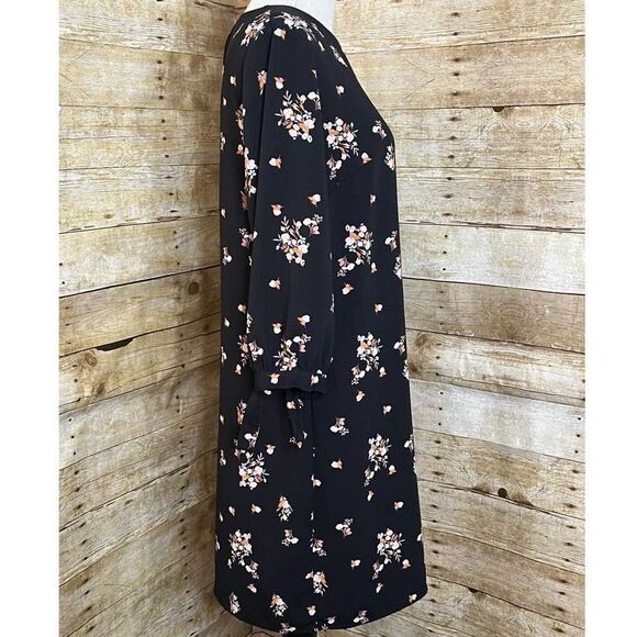 A NEW DAY FLORAL CLASSIC CASUAL CHURCH WEDDING GUEST LOOSE FLOWY DRESS SZ. MED - Picture 2 of 7